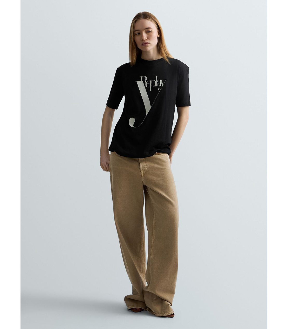 コットンジャージーY Tシャツ 詳細画像 ブラック 2